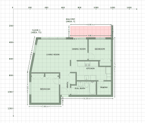floorplan with measurements gala outside meters
